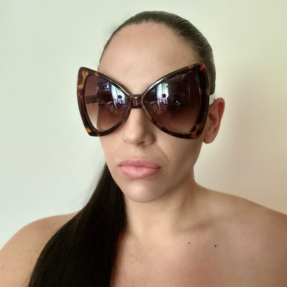 iB Retro Oversized Bow Sunglasses - Picture 9 of 9